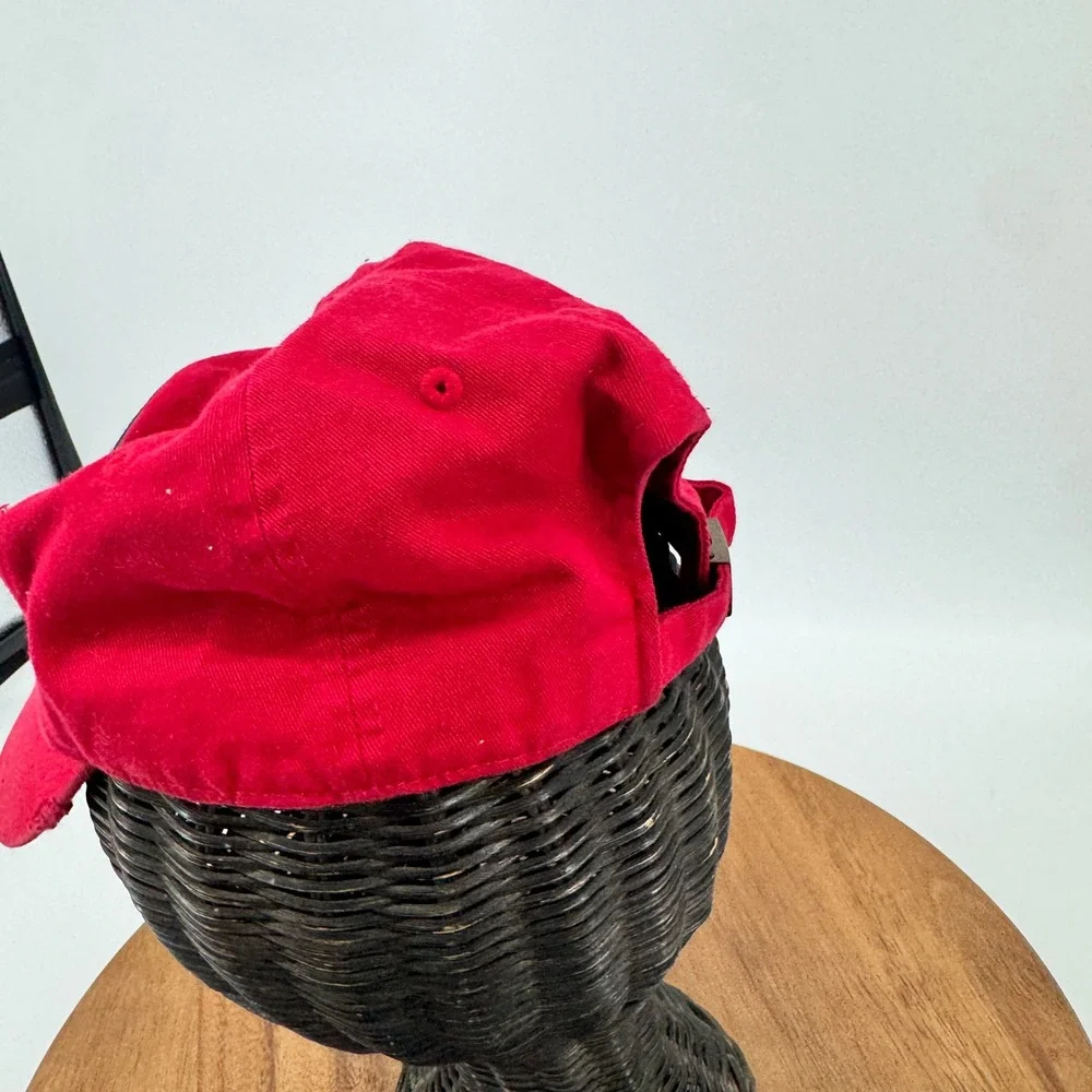 Notorious BIG Distressed Hat Cap Mens‎ OS Red Distressed Hip Hop Rap Hat
